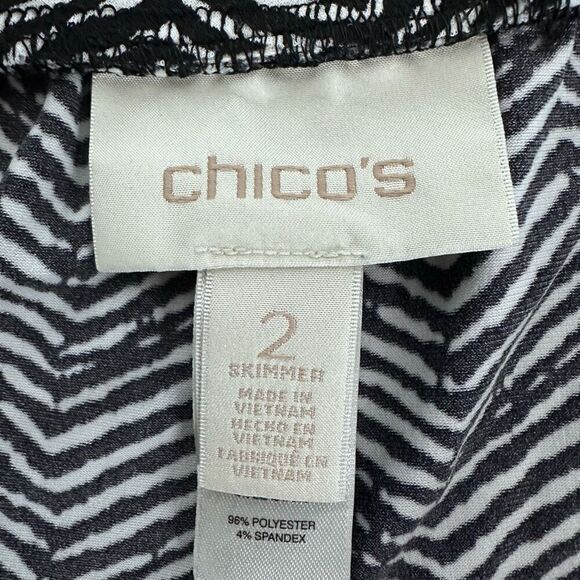 Chico's Chevron Ankle Pants size Large - Picture 3 of 9
